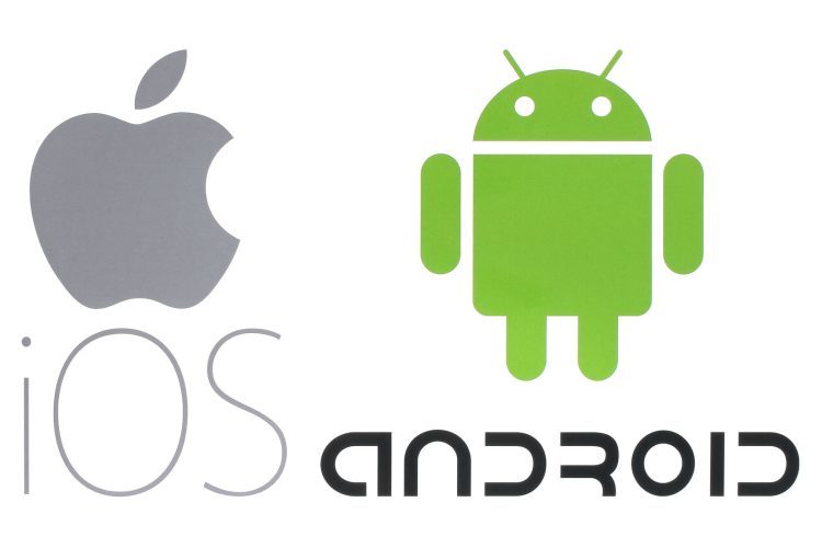 58497431 - kiev, ukraine - may 26, 2016: popular operating system logos printed on paper: apple ios and android